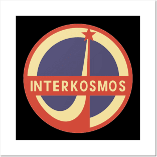 Interkosmos Russian Space Program Logo Posters and Art